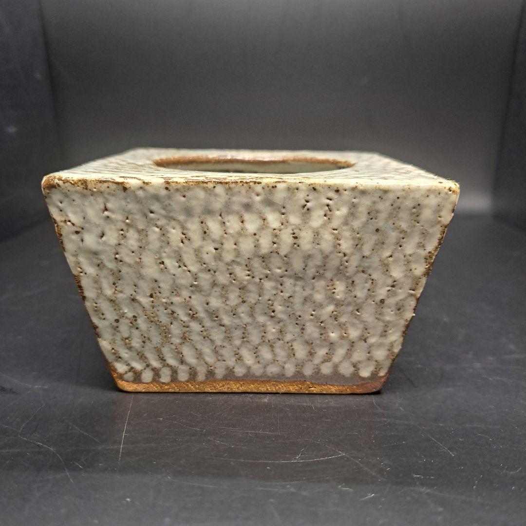 人間国宝　島岡達三　縄文象嵌　灰皿　益子焼　骨董　昭和レトロ　未使用