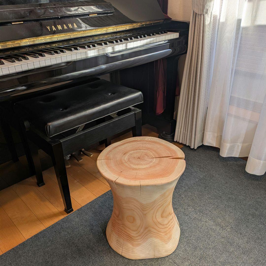 outdoorman　檜①　丸太　椅子　スツール　高さ約40㎝