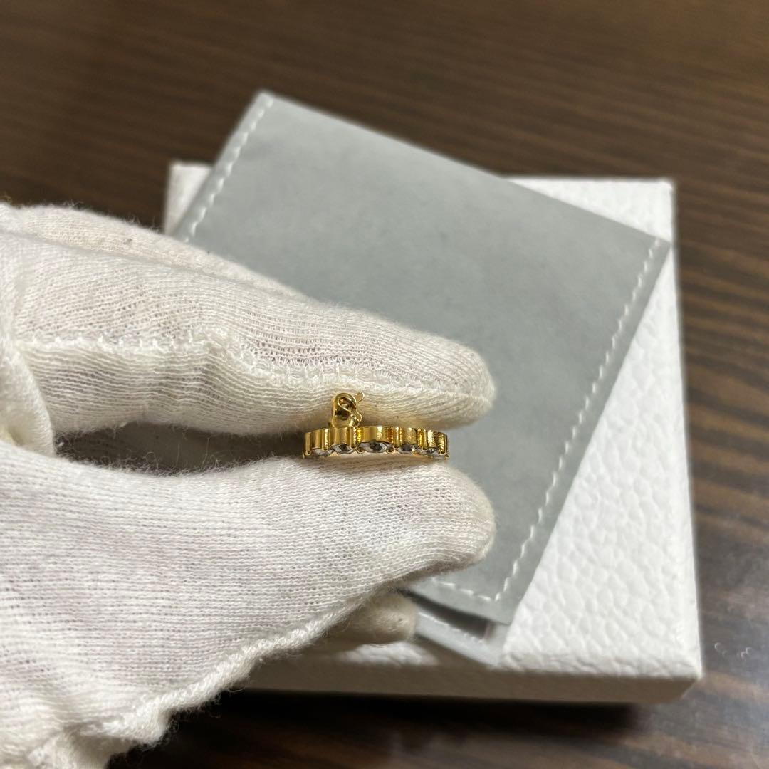 ［美品］現行　ディオール　CLAIR D LUNE ラインストーン　ブローチ