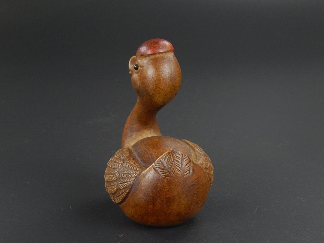 中国古玩 唐物 白泥 阿比留 置物 在印