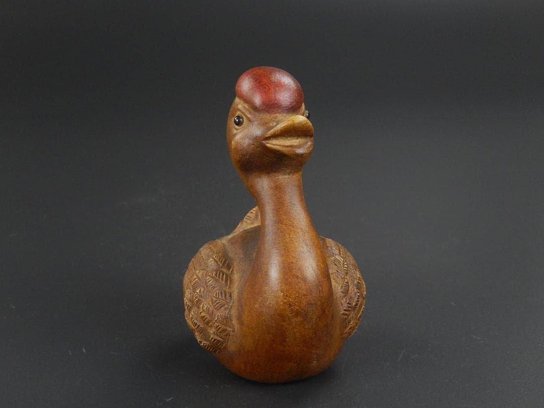 中国古玩 唐物 白泥 阿比留 置物 在印