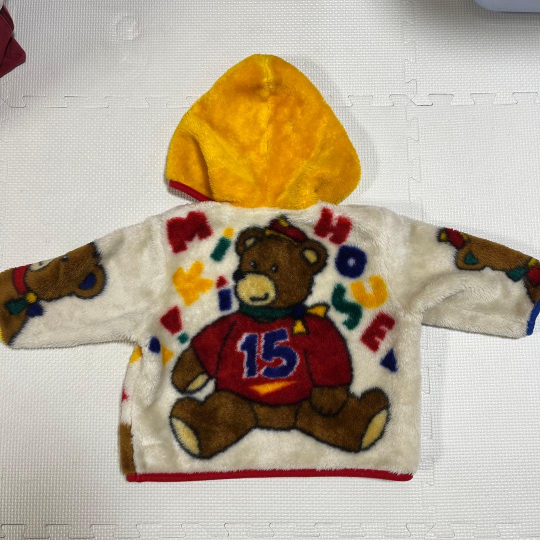 ミキハウス　ボア　アウター　くま　レトロ　ヴィンテージ　レア　入手困難　80