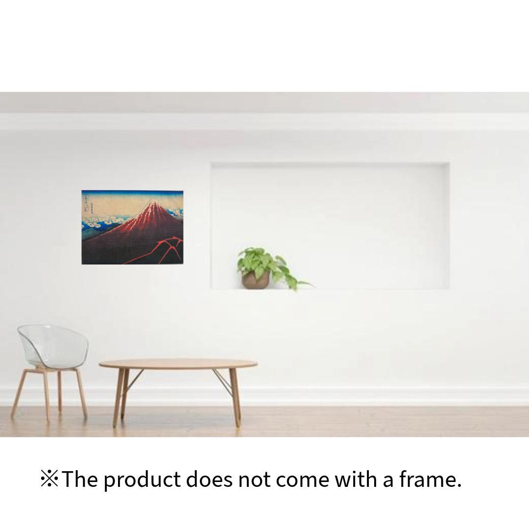 木製パネル アート 葛飾北斎 冨嶽三十六景　山下白雨