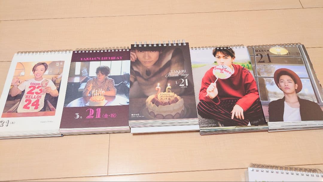 佐藤健　佐藤めくる　カレンダー９冊＋付属DVD３枚＋TENBLANK銀テ１本