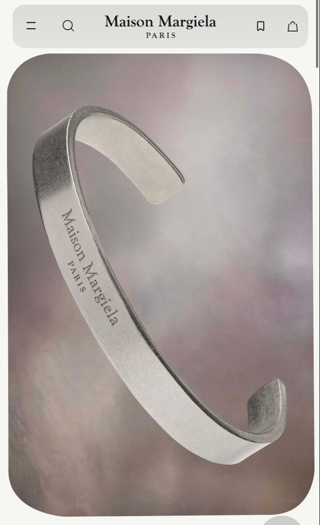 【正規品】Maison Margiela シルバー925 バングル
