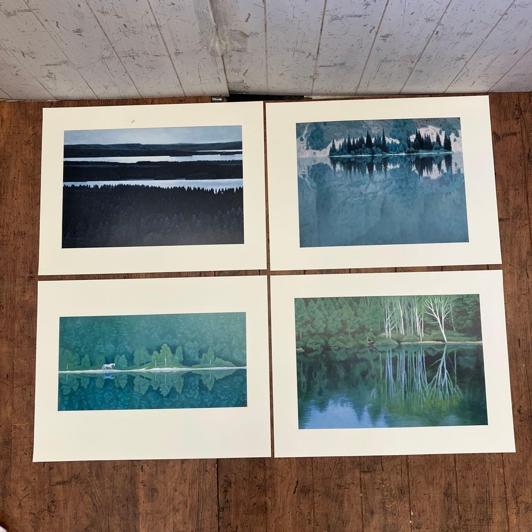 東山魁夷 爽風明水 日本経済新聞社 風景画 作品集 画集 8枚 四季 景色 美術