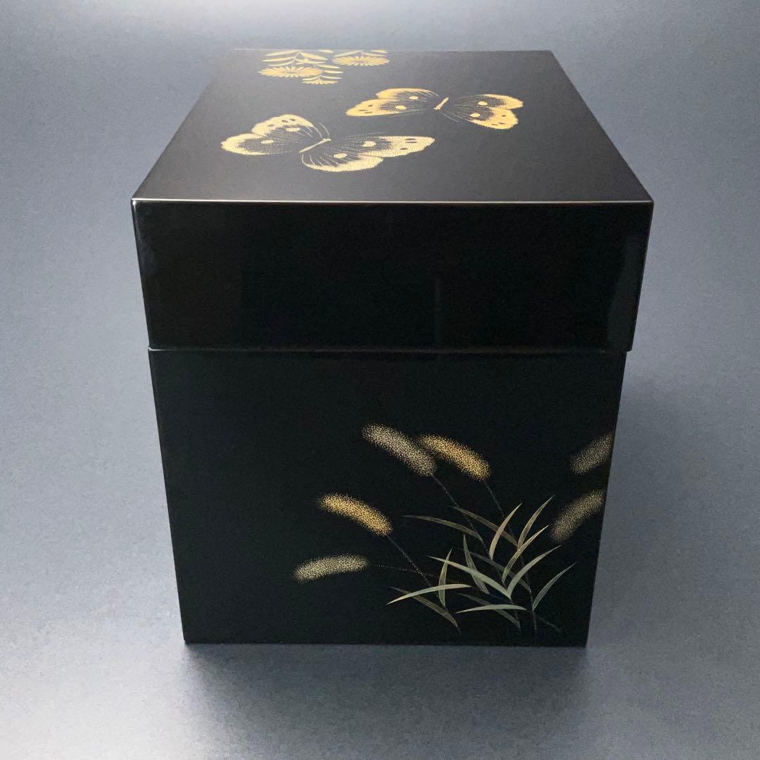 輪島塗　野々花沈金　宝石箱　共箱　三谷吾一　R1324