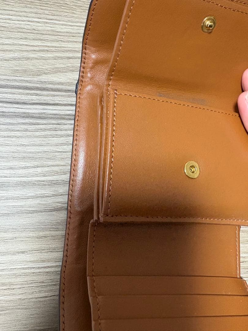 CELINE 三つ折り財布 ブラック