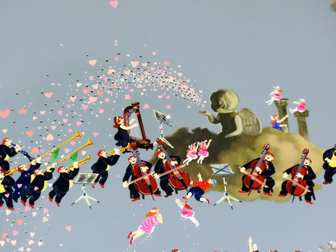 【ヒロ・ヤマガタ】　山形博導　　パリスオーケストラ　　シルクスクリーンシート