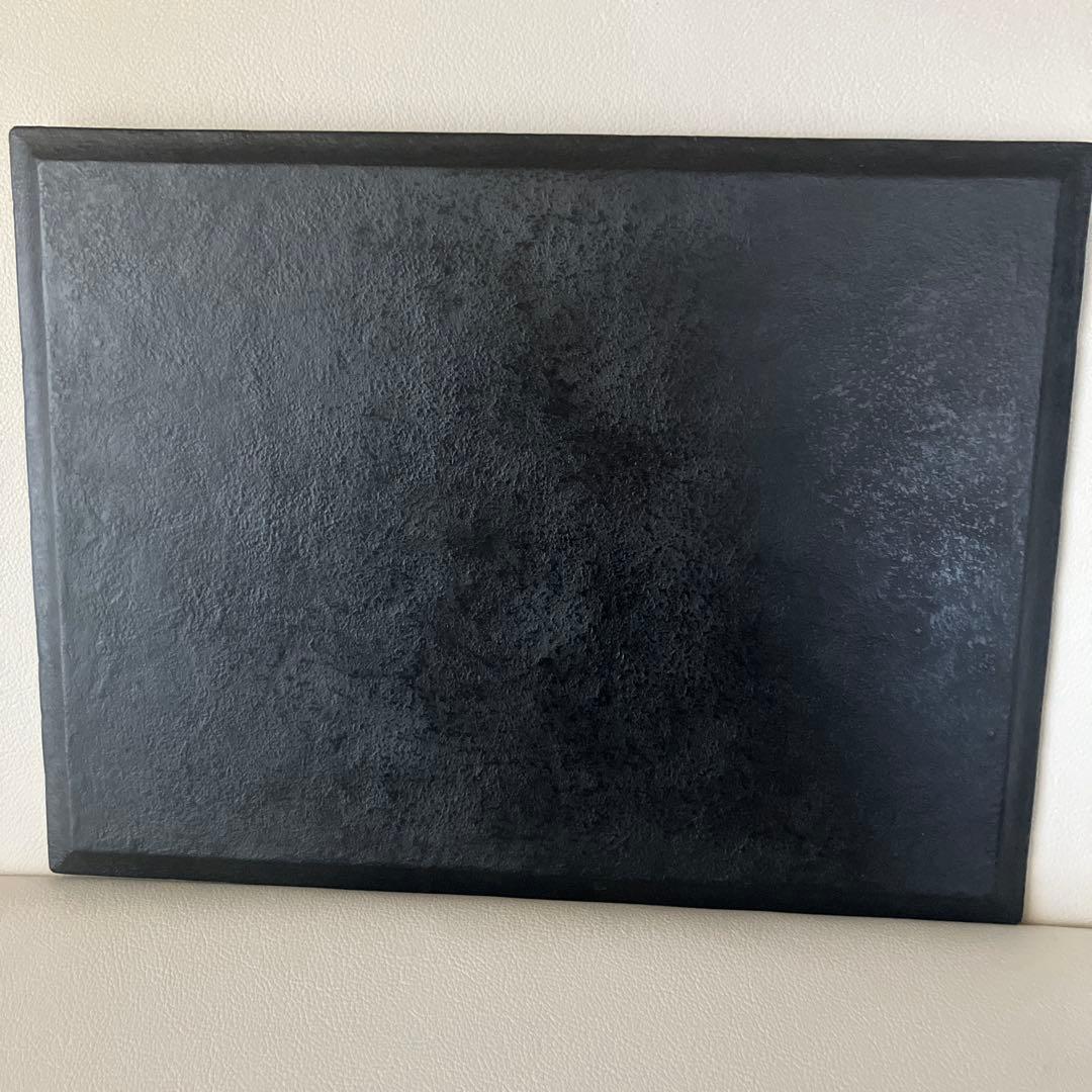 杉田明彦　スレート折敷　2点