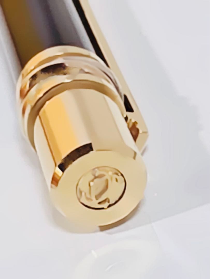 Must de cartierマストドゥカルティエ金色トリニティ黒ボールペン箱付