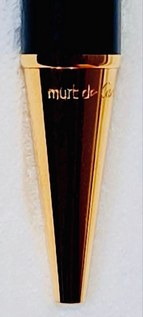 Must de cartierマストドゥカルティエ金色トリニティ黒ボールペン箱付