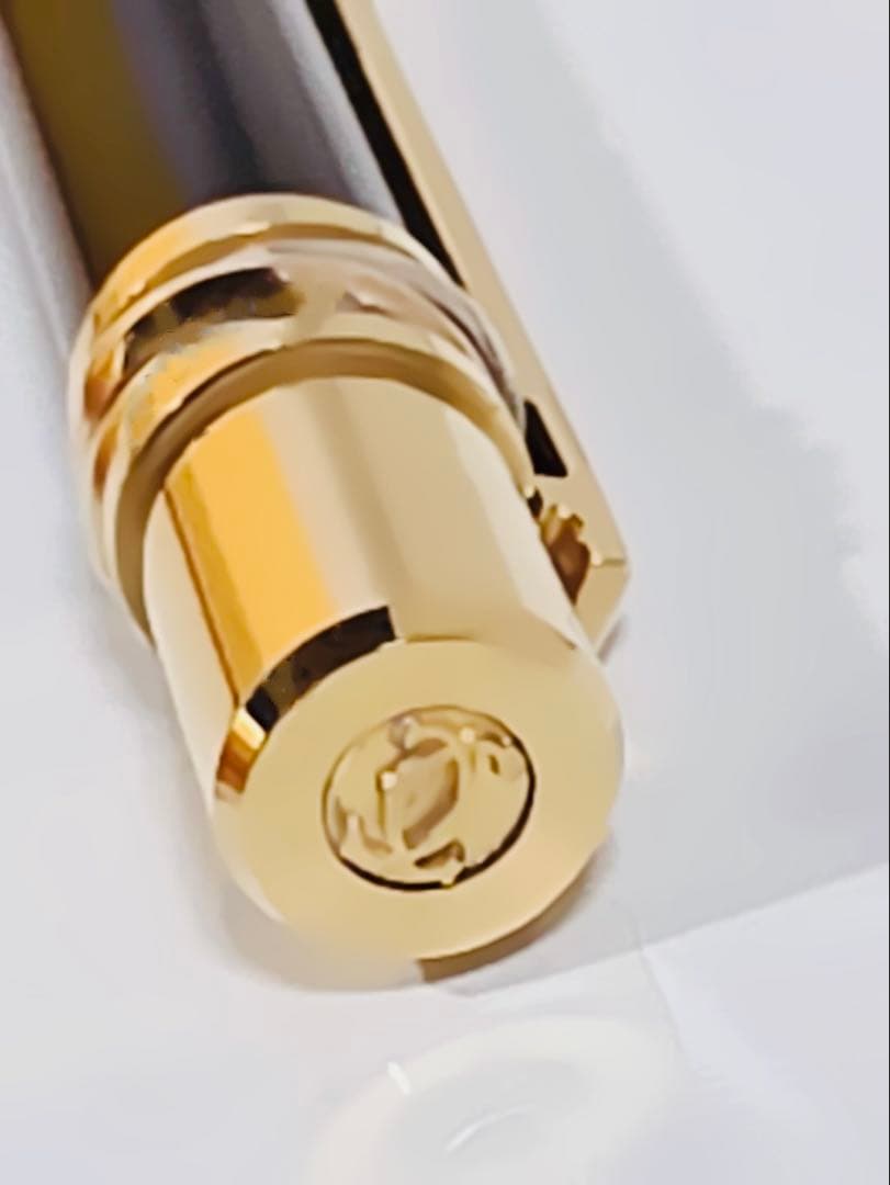 Must de cartierマストドゥカルティエ金色トリニティ黒ボールペン箱付