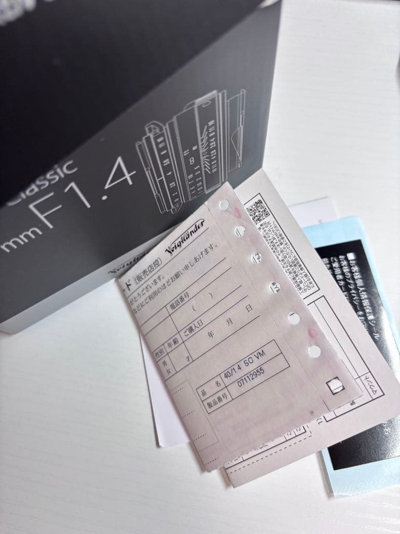 レンズ(単焦点) NOKTON classic 40mm F1.4 SC VM