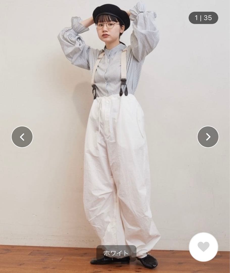 新品タグ付き　fig London suspender  pants