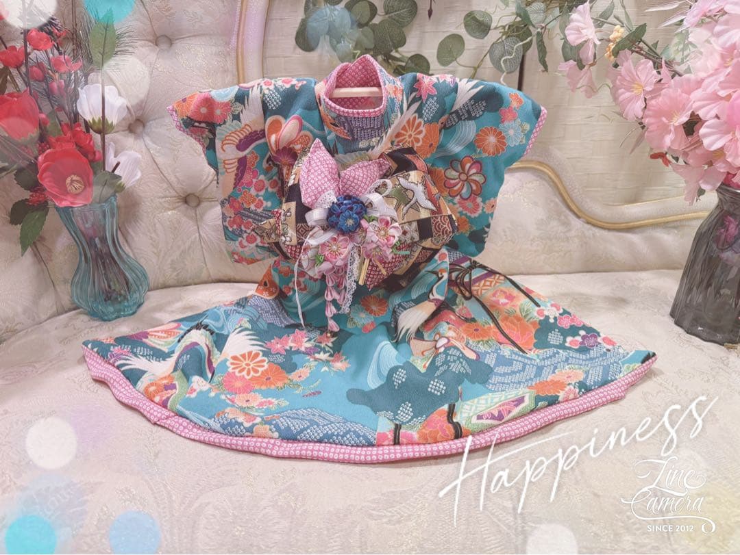 B407.pon2pan2☆オーダー☆犬お着物☆犬2ウェイお着物☆ワンコお着物