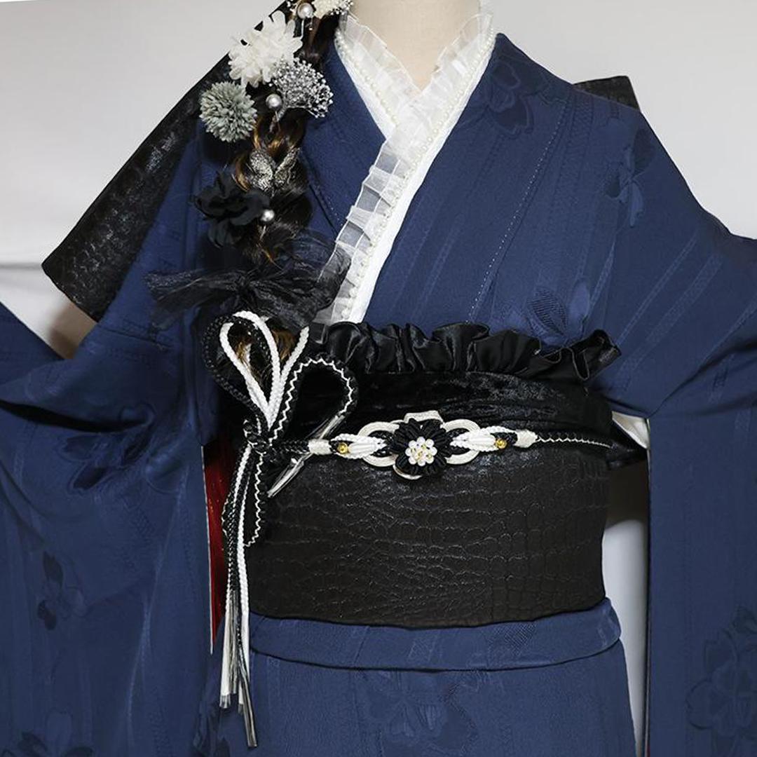 成人式直前割引！【美品】人気！無地振袖7点セット164cmフルセットWa49