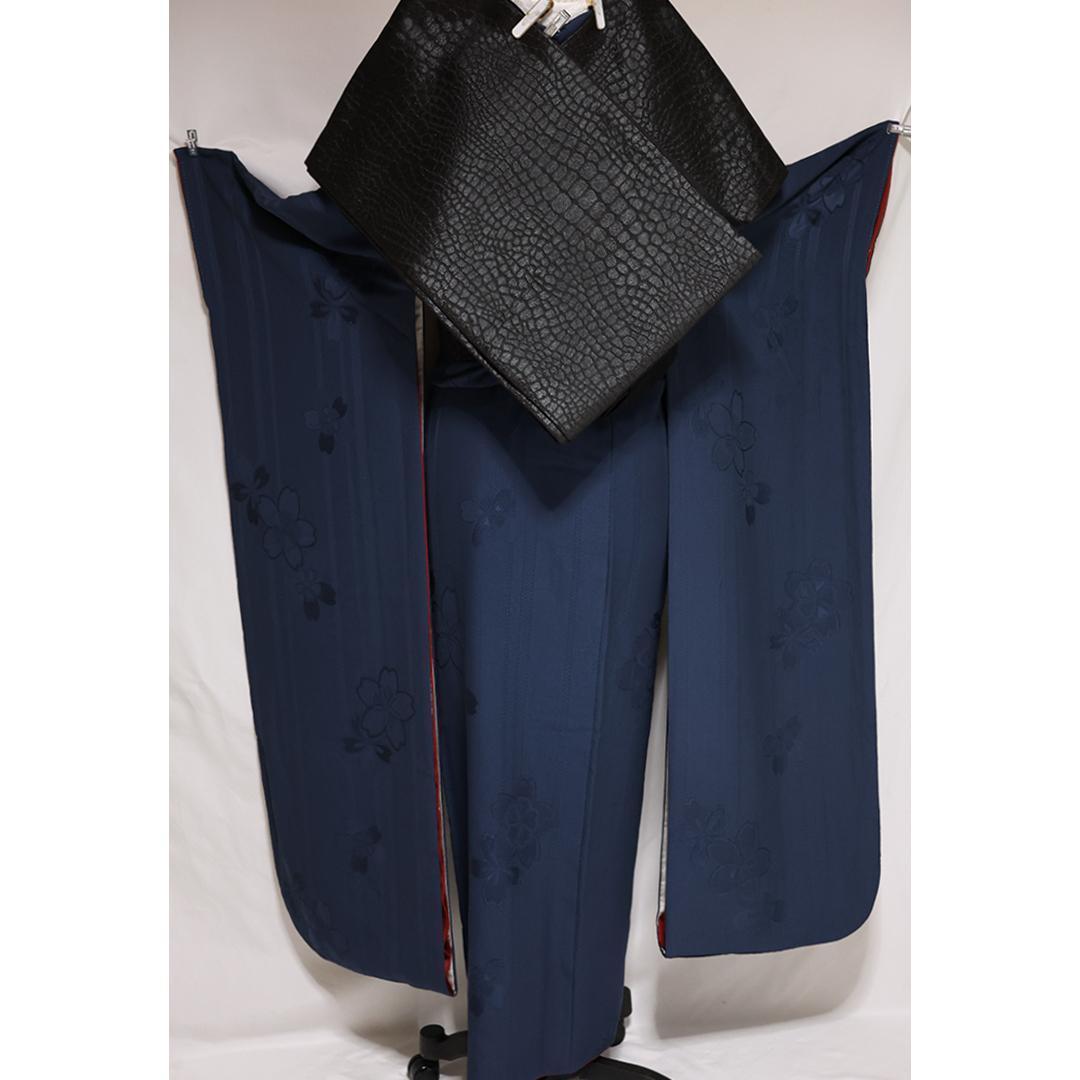 成人式直前割引！【美品】人気！無地振袖7点セット164cmフルセットWa49