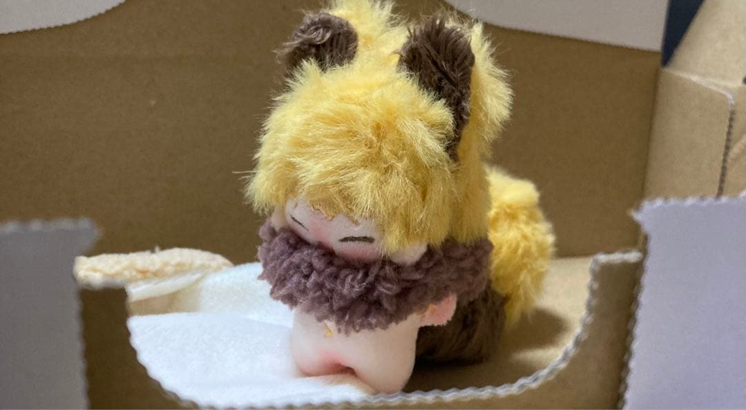 自作ぬいぐるみ・黄色い猫