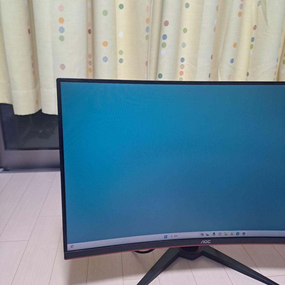 最安！美品～普通!ゲーミングモニターAOC C32G1 32インチ湾曲型モニター
