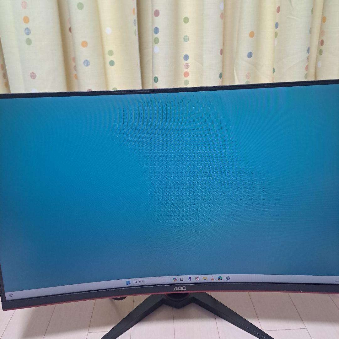 最安！美品～普通!ゲーミングモニターAOC C32G1 32インチ湾曲型モニター