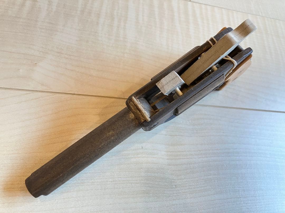 木製トイガン 3点セット　リボルバー　ベレッタ　マシンガン　ゴム鉄砲　おもちゃ