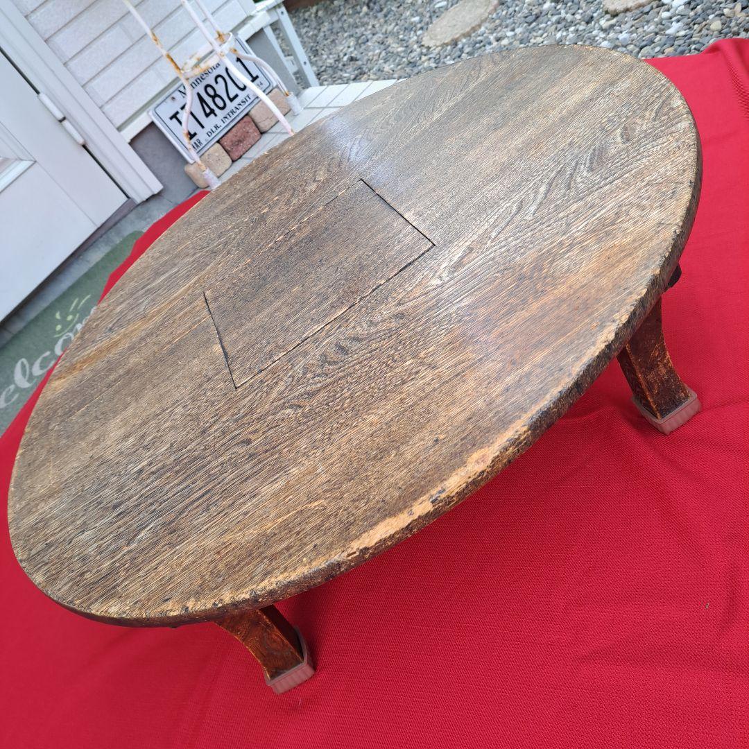 ♦️100年前♦️ちゃぶ台♦️丸型♦️時代物♦️希少骨董品♦️折り畳み式♦️