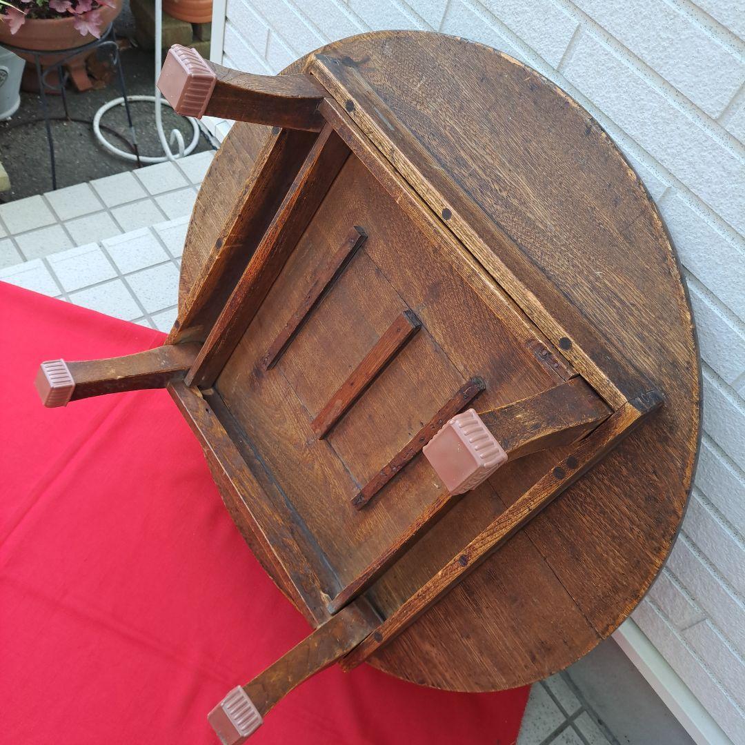 ♦️100年前♦️ちゃぶ台♦️丸型♦️時代物♦️希少骨董品♦️折り畳み式♦️