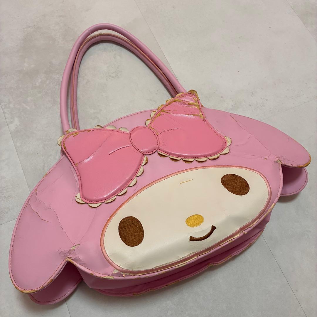 レア　マイメロディ ダイカット　フェイス　バッグ