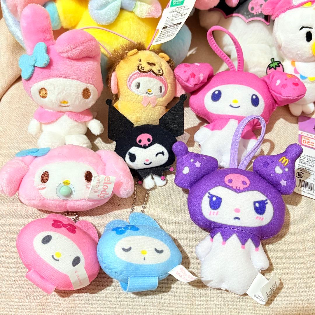 マイメロディ　クロミちゃん　ぬいぐるみ　キーホルダー　ストラップ　まとめ売り