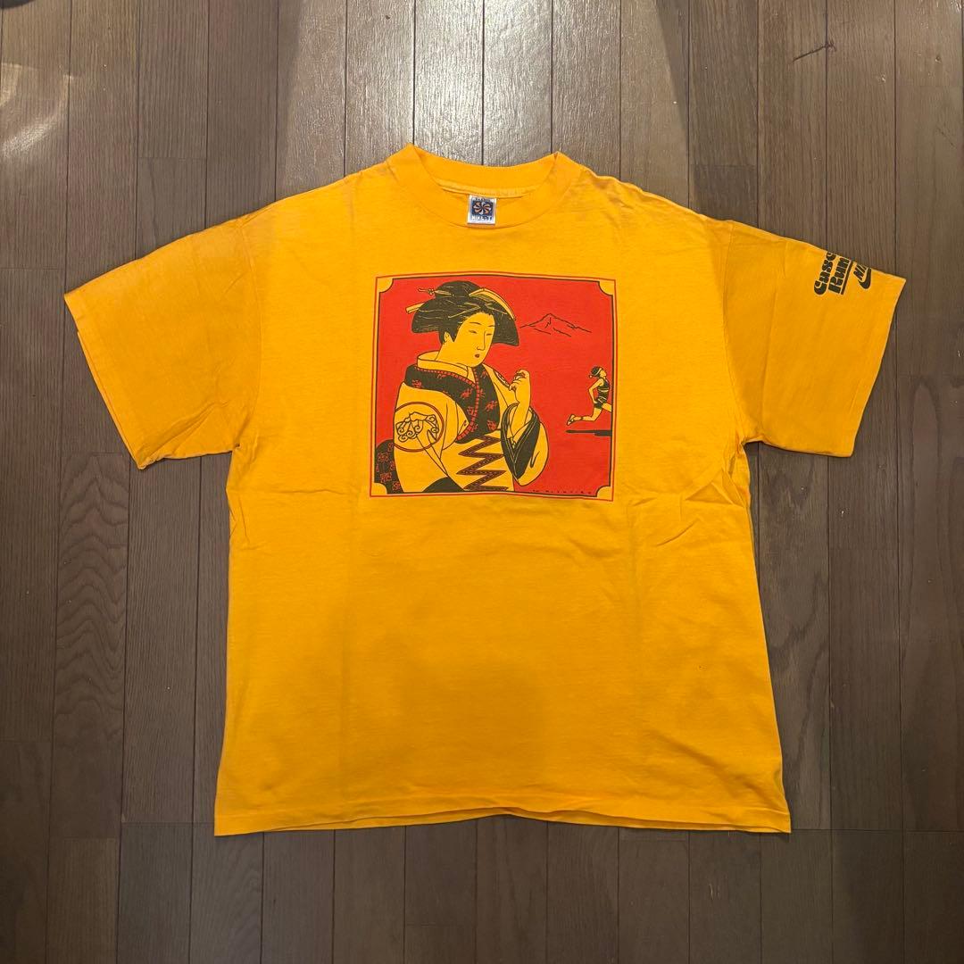 ナイキ　NIKE 浮世絵 Tシャツ XL シングル　ビンテージ　芸者　風車タグ