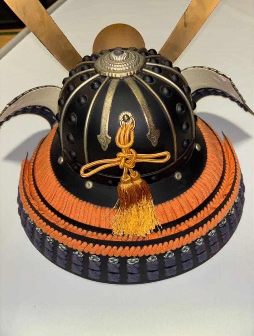 エリサ‼️美品！現代等身大甲冑　橙糸威黒桶胴具足