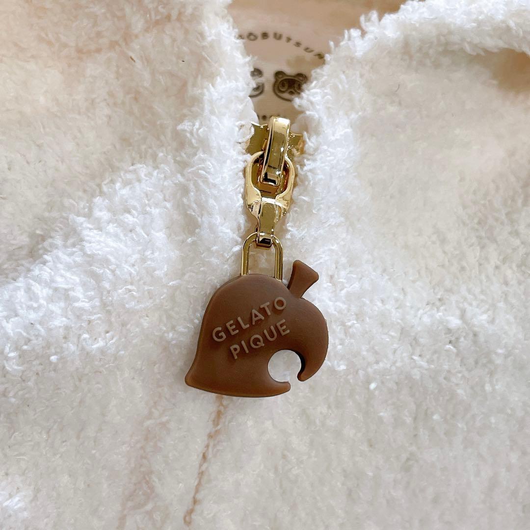 あつ森×ジェラピケ　つぶまめジャガードパーカ&ショートパンツSET　3点セット