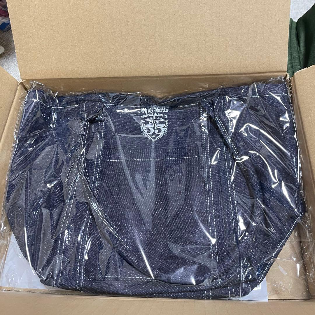 新品未開封　成田昭次ファンクラブ　CLUB55限定デニムトートバッグ　クラブ55