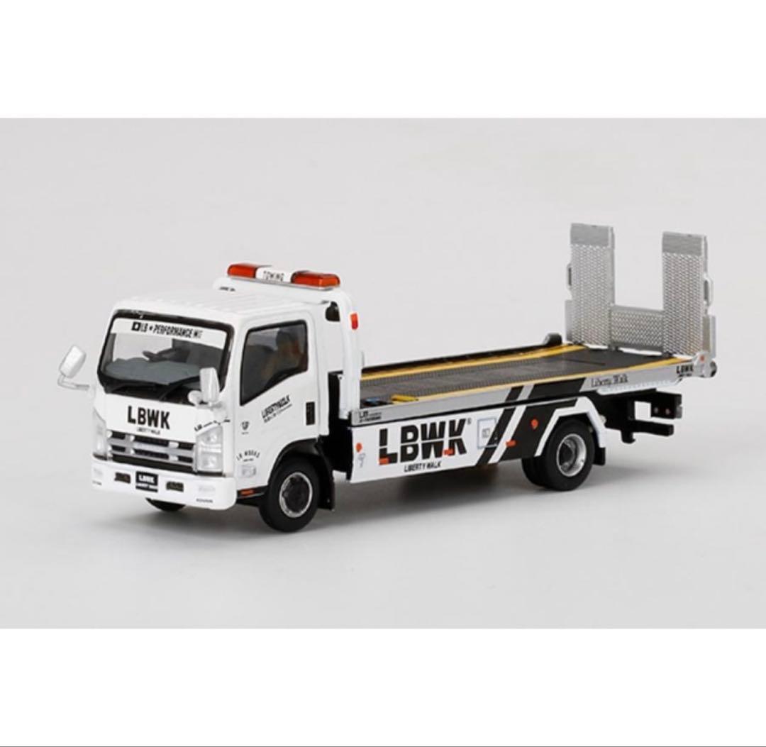 mini GT Isuzuトランスポーター LBWK 積載車 ホワイト