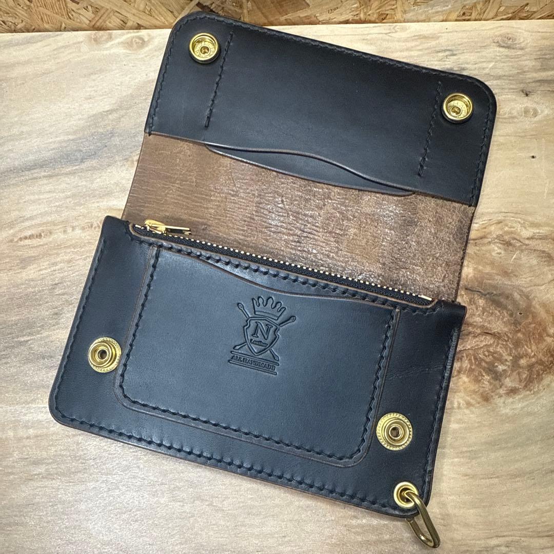 マリアム社 ホースバット 150 トラッカーウォレット カスタム 茶芯 真鍮