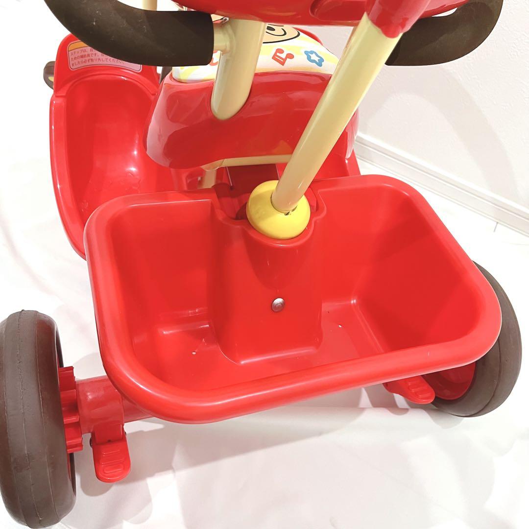 ジョイパレット 三輪車 おしゃべりアンパンマンSP ブザー付 サンシェード