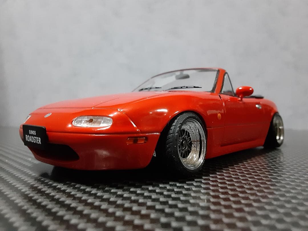 Hachette 1/24 マツダ ユーノス ロードスター カスタム改ローダウン