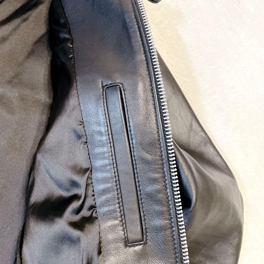 【美品】JACKROSE ジャックローズ 羊革 レザージャケット ライダース S