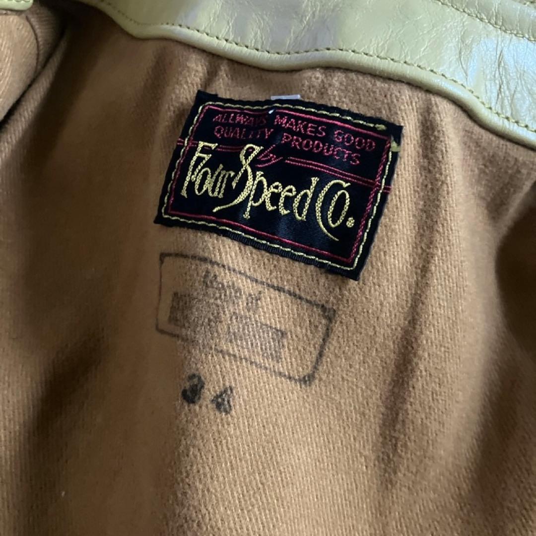 FourSpeed シングルライダース 34サイズ ルイスレザー エアロレザー