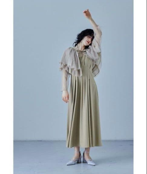 極美品 ドリードール niana ボレロ ケープ ドレス M 結婚式 お呼ばれ