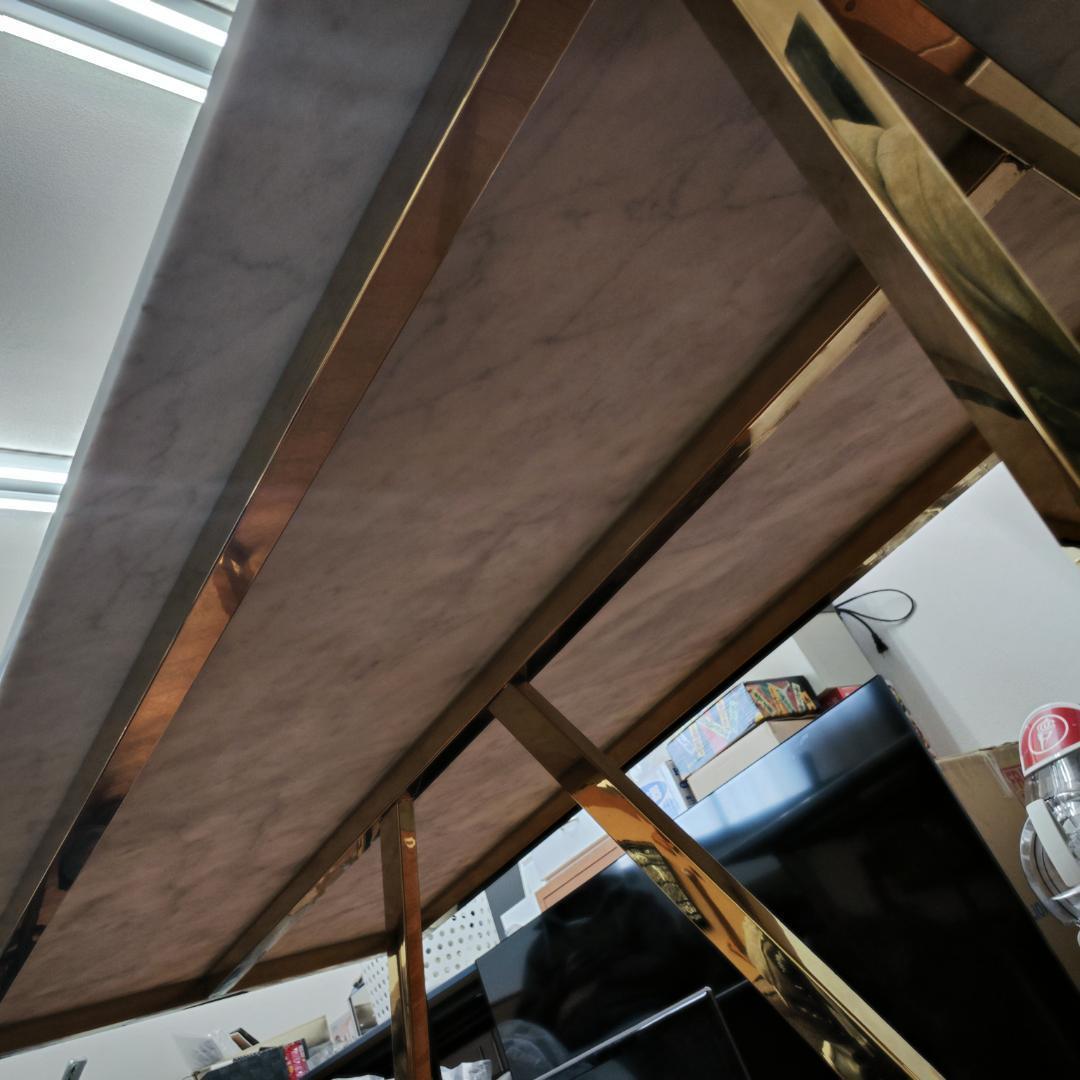 送料込み 本物の大理石天板 ダイニングテーブル 4人～6人掛け