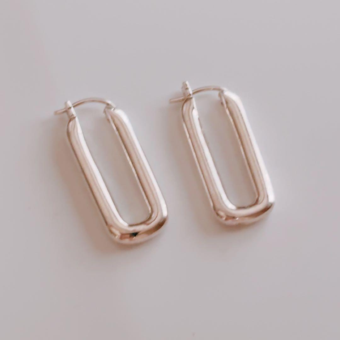 TODAYFUL Oblong Hoop Pierce オブロングフープピアス