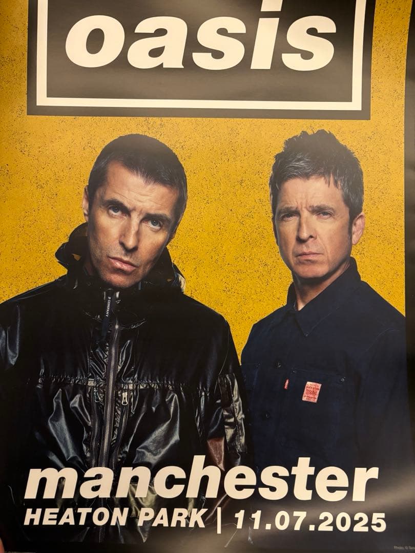 OASISマンチェスター会場限定ポスターManchesterオアシス