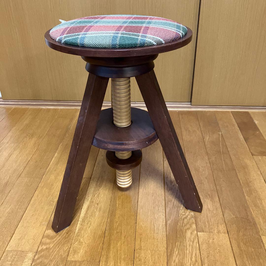 【廃盤品】広松木工 スピンスツール 回転 昇降 テーブル