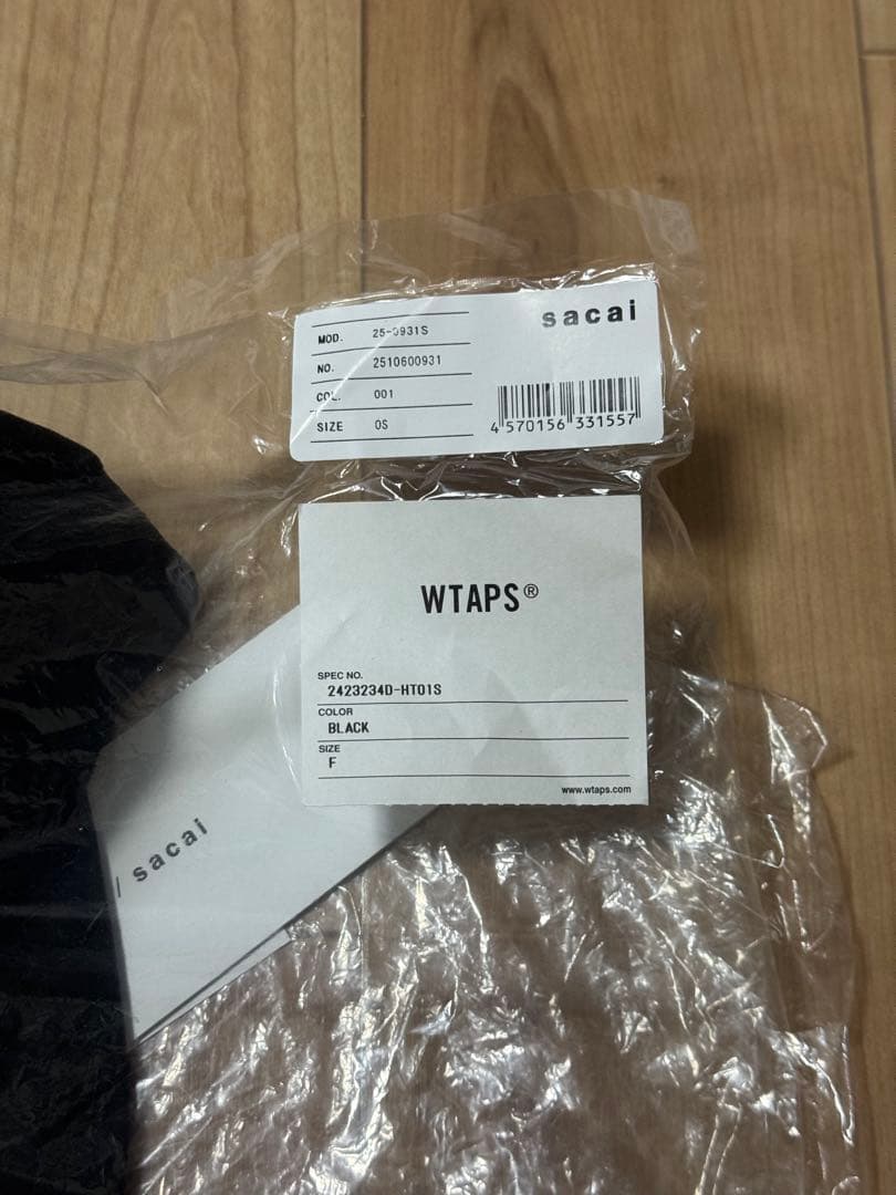 WTAPS sacai Cotton Back Satin Cap キャップ