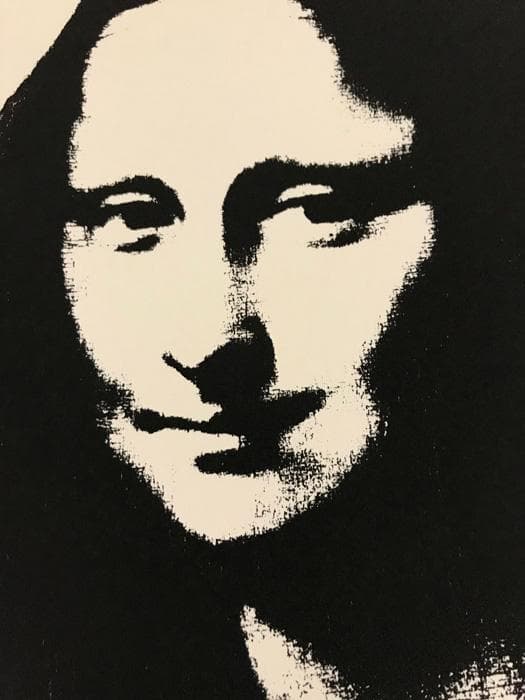 Sunday B モナリザ Black on Vellum/ポスター