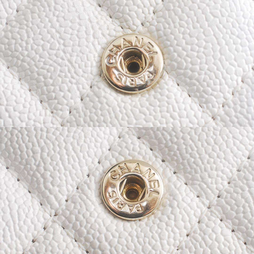 シャネル＊CHANEL＊ボーイシャネル＊キャビアスキン＊三つ折り財布＊マトラッセ