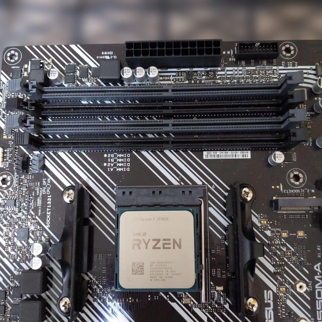マザーボード ASUS PRIME B550M-A + AMD Ryzen7 3700X