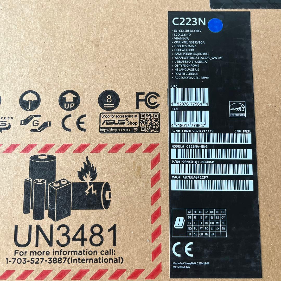 【ASUS】Chromebook C223N